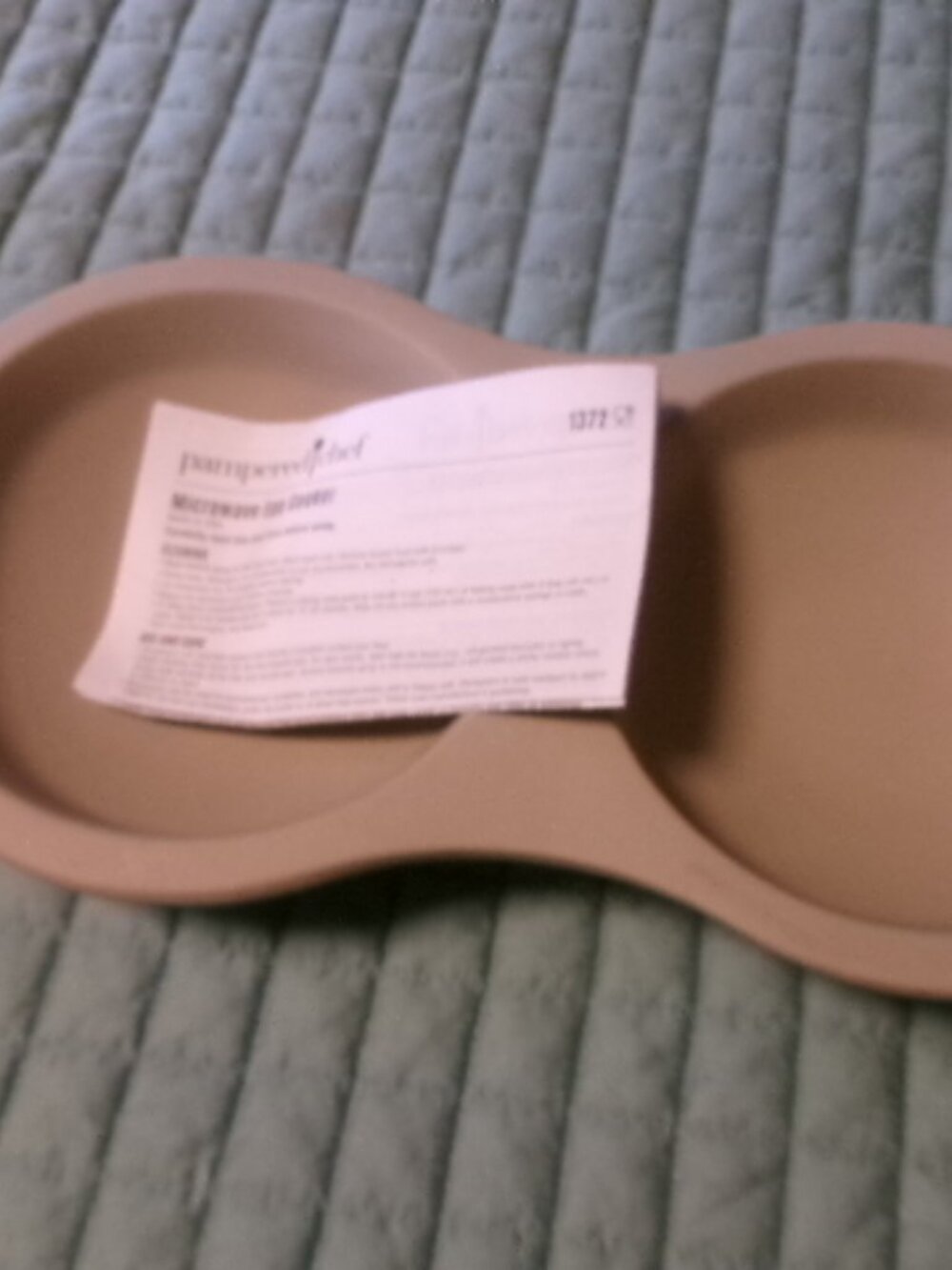 Pampered chef double deepdish egg pot pie   stoneware new never used